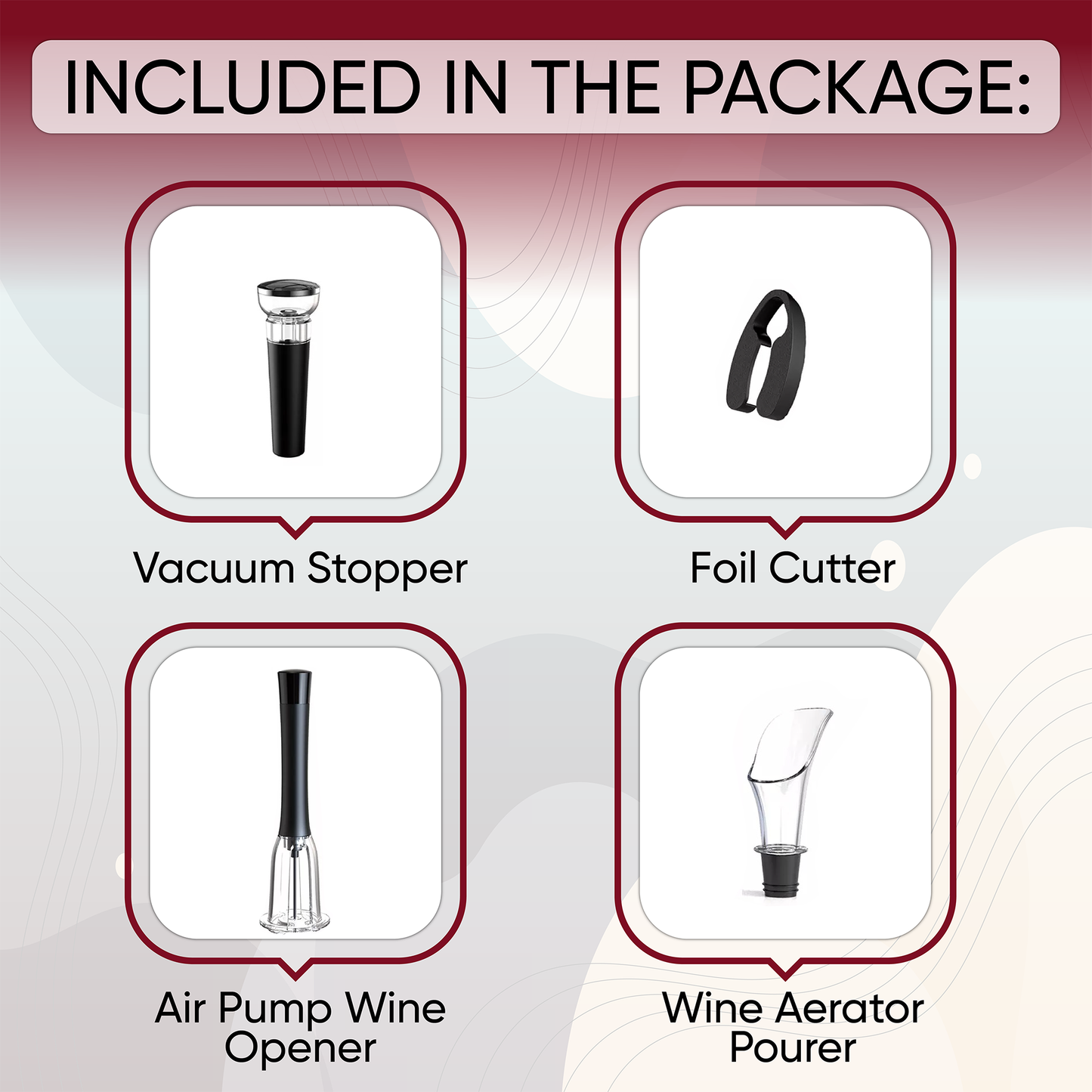 Air Pump Wine Opener - Gift for Wine Lovers